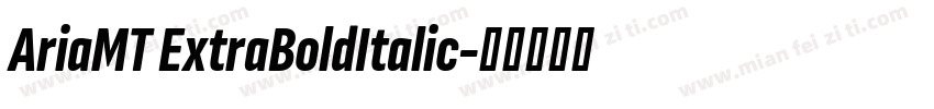 AriaMT ExtraBoldItalic字体转换